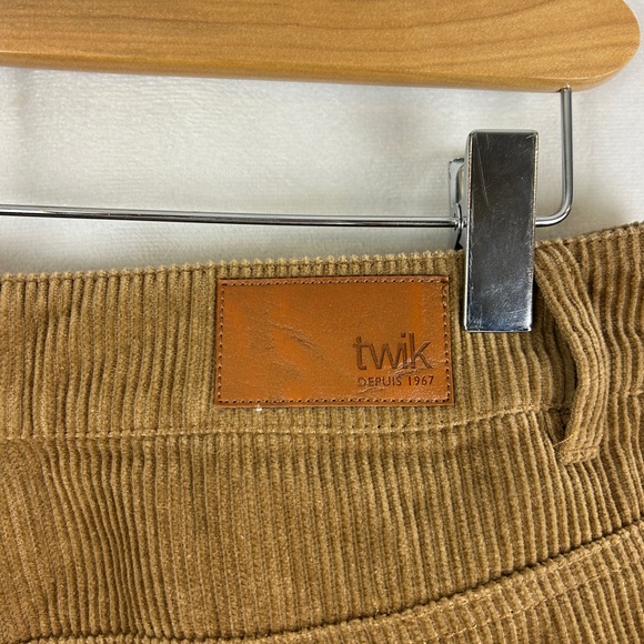 TWIK Wide Leg Corduroy Pants Brown Women's‎ 29 Organic Cotton Neutral Granola - Picture 5 of 5